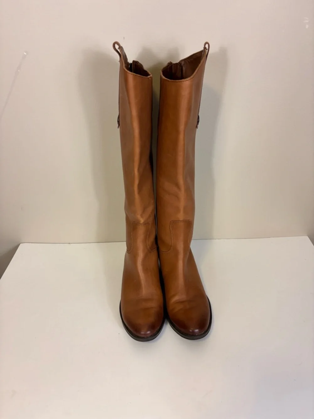 Sam Edelman Tan Leather Tall Penny‎ Riding Boots Size 5